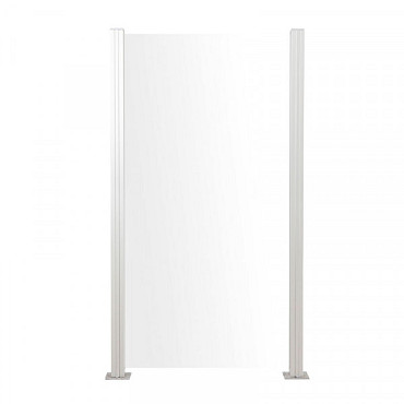 Hardglas blank scherm smal 90x180cm