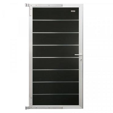 Modular composiet deur antraciet/aluminium 90x180cm (incl. deurbeslag)