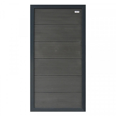 Forte composiet schuttingscherm antra/antra alu 90x180cm