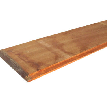 Damwand hardhout Angelim Vermelho 3x18.5x350 cm
