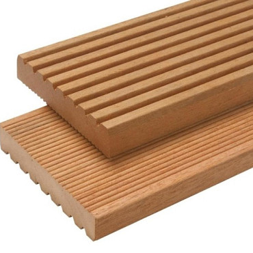 Bangkirai Basic vlonderplank hardhout 25x145mm 396cm lengte profiel 113