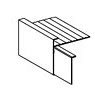 Roval Classic standaard daktrim 60x64mm Verbindingsplaatje - RAL 9005 Zwart