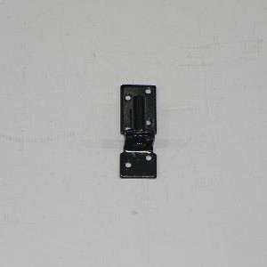 Plaatduim - diameter 16mm - 40x100x5mm - Zwart gecoat