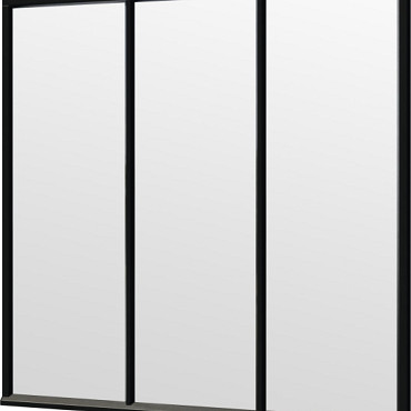 Steel Look raam zwart 2230x2200mm module H-01