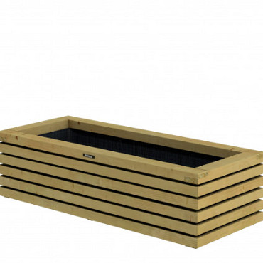 Bloembak Elan Excellent 33x120x50 cm Vuren groen geimpregneerd.