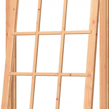 Douglas Uitzetraam onbehandeld met kozijn 1085x1430mm