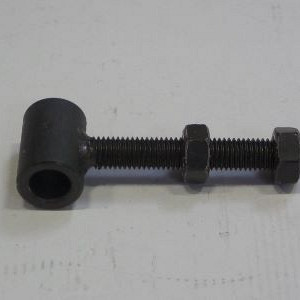 Draadstang voor poortframes incl. 2 moeren - Zwart gepoedercoat
