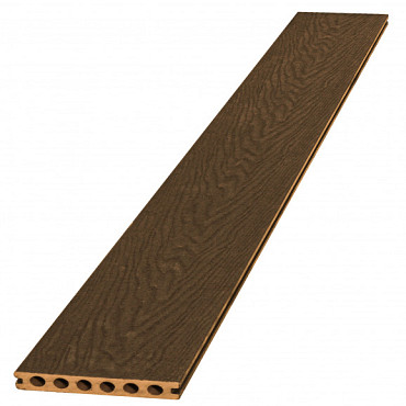 Composiet dekdeel houtstructuur + co-extrusie 2,3 x 14,5 x 420 cm, bruin.
