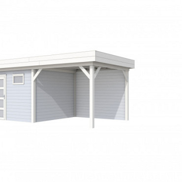 Vuren Topvision Premium Tapuit, 300 x 300 en luifel 300 cm, groen geïmpregneerd.