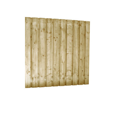 Jumboscherm geschaafd vuren 21-planks 15 mm, 180 x 180 cm t.b.v. betonsysteem, recht verticaal.