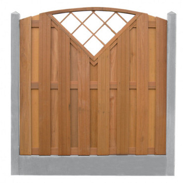 Betonpaal glad met diamantkop 10 x 10 x 220 cm, grijs ongecoat, tussenpaal.