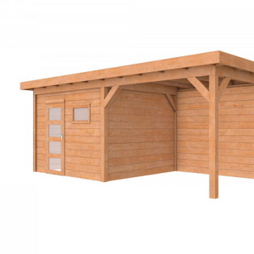 Douglas Topvision Premium Raaf, 298 x 298 en luifel 300 cm, transparant gespoten.
