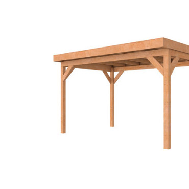 Douglasvision buitenverblijf Comfort 500 x 270 cm, kleurloos geïmpregneerd.