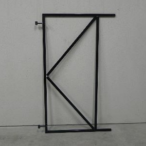 Verstelbare poortframes 90-155cm - zwart gepoedercoat