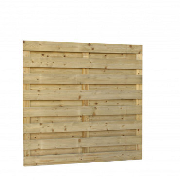 Jumboscherm geschaafd vuren 18-planks 15 mm, 180 x 180 cm, recht.