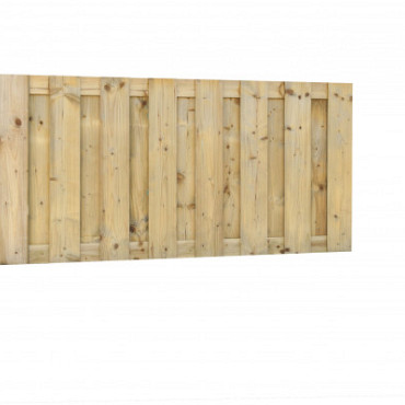 Jumboscherm geschaafd vuren 17-planks 15 mm, 180 x 90 cm, recht verticaal.