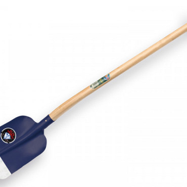 Betonschop 1/2 0, gehard, blauw, met Atlas schopsteel 110 cm gebogen.
