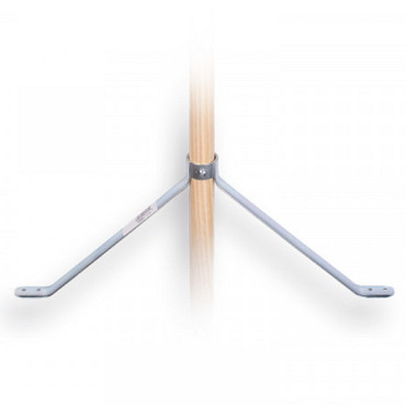 Stokhouder 45 cm breed - 19 cm hoog voor steel 28 mm