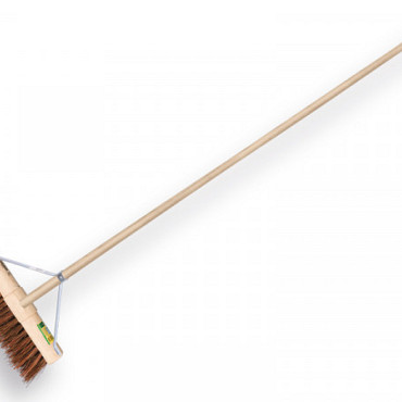 Wegenbouwbezem met Tauari steel 160 x 2,8cm - stokhouder 45cm