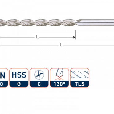 Houtspiraalboor HSS DIN340 TLS ø6 (1 st per set)