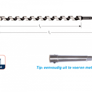 Slangenboor Gold-line Azobe ø6x320 (1 st per set)