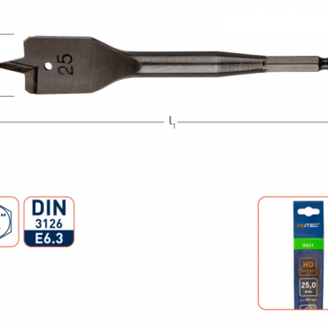 Speedboor HD 1/4 (diverse maten)