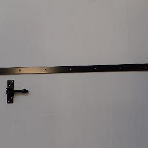 Verstelbare duimheng / Plaat 130x35mm / Heng 1000x40mm - Zwart