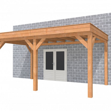 Buitenverblijf aan huis Premium II, douglas, basismodel L/B, 499x307 cm, onbehandeld.