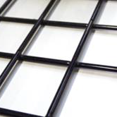 Gaaspaneel 180x180 cm - maaswijdte: 10x10 cm - dikte: 4mm - zwart