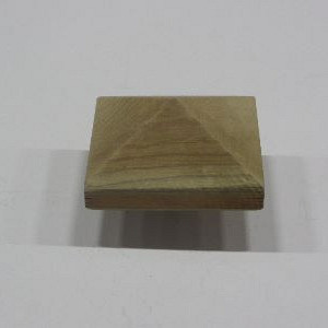 Paalornament piramide geimpregneerd hout 9x9 cm