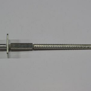 Instortanker met pen verstelbaar 55 cm geribbeld - grijs