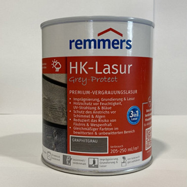 Remmers HK-Lazuur Grafietgrijs 0,75L