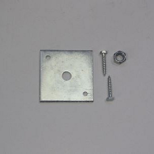 Set voor betonpoer incl. 1 moer + 2 houtdraadbouten