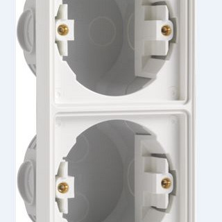 Hydro WD inbouwkader 2V verticaal wit