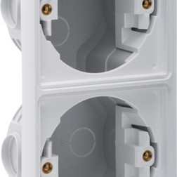 Hydro WD inbouwkader 2V verticaal grijs