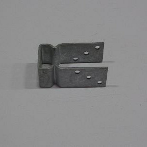 Paalhouder U-vorm zwaar - 125x60x5mm - 71mm - vuurverzinkt