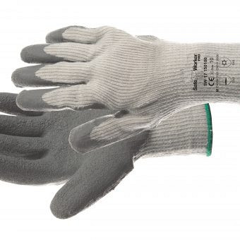 Handschoen Worm grijs Latex - maat 9