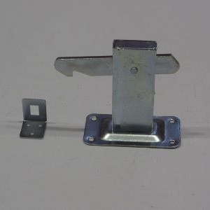 Deurvastzetter vloermodel - 120x60x2mm - galvanisch verzinkt