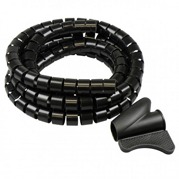 Ritsslag 22mm - 2 meter zwart