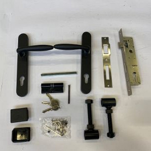 Complete set voor poorten smal - zwart