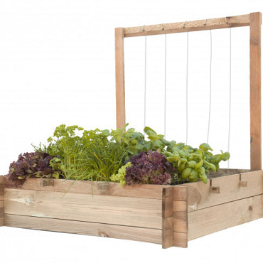 Minigarden met frame en touw 100 x 90 x 90 cm