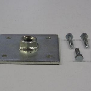 Set voor betonpoer - gelaste moer M20 110x110x6mm