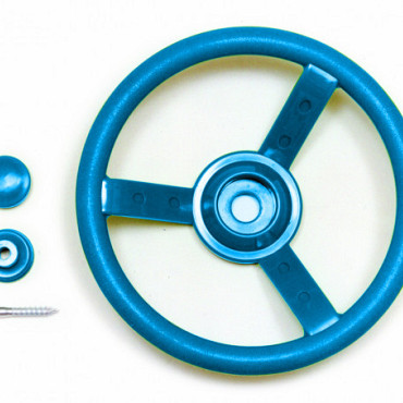 Stuurwiel kunststof, blauw.