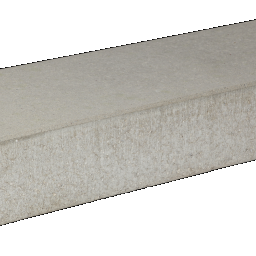 Traptrede glad grijs 100x35x15 cm
