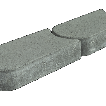 Graskantsteen Antraciet 22x12x4,5cm