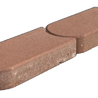 Graskantsteen Rood 22x12x4,5cm