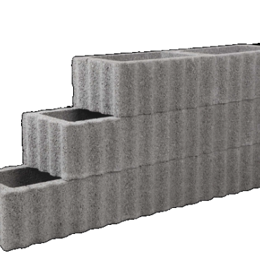 Rechthoekflor Grijs 40x60x25cm