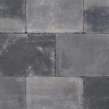 Abbeystones 30x40x6 cm grijs/zwart met deklaag