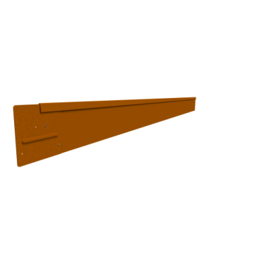 Rigidline corten hoogte 10 cm - lengte 220 cm - incl. 3 pennen