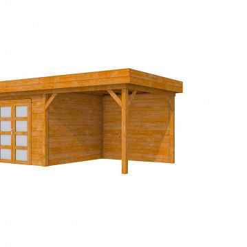 Douglas Topvision Premium Roek, 298 x 298 en luifel 300 cm, transparant gespoten.